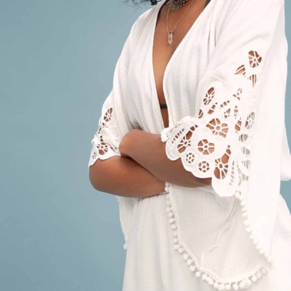Zephyr Breeze White Lace Romper!